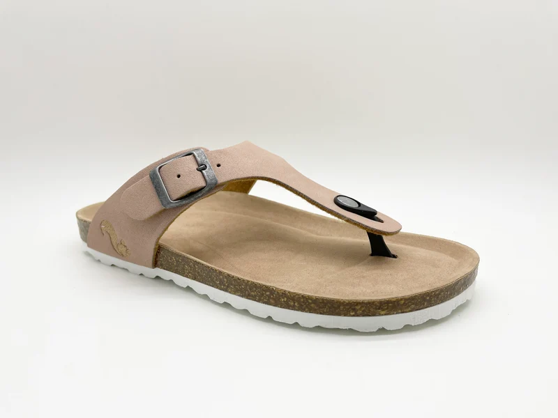 thies 1856 ® Eco Bio Thong Sandal vegan rose