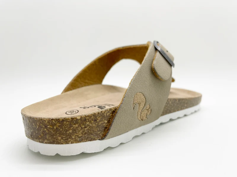 thies 1856 ® Eco Bio Thong Sandal vegan stone