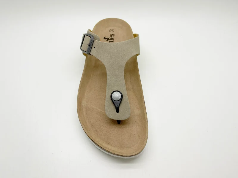 thies 1856 ® Eco Bio Thong Sandal vegan stone