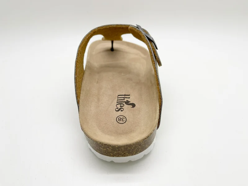 thies 1856 ® Eco Bio Thong Sandal vegan stone