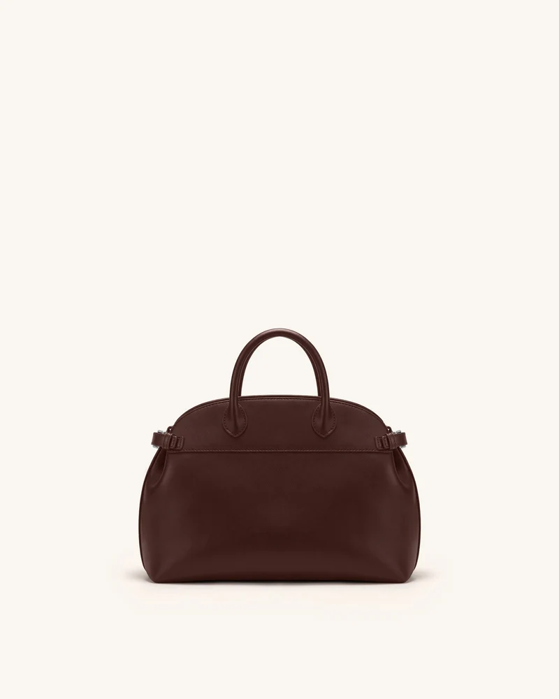 Arden Tasche mit geschwungenem Henkel – Dunkelbraun