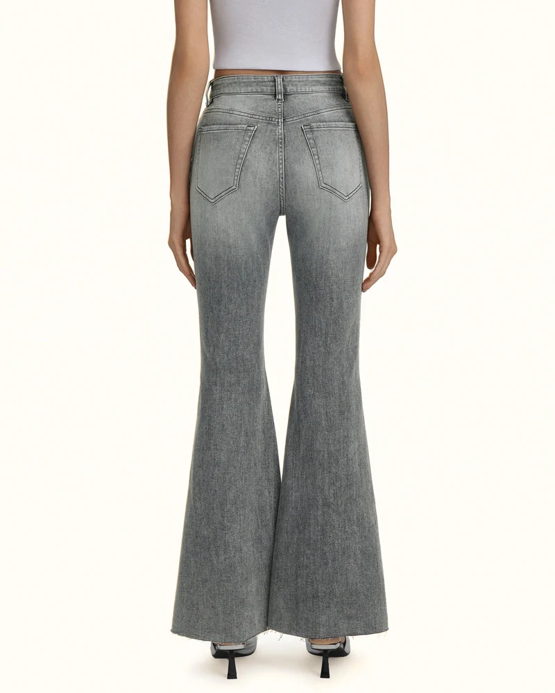 Pearl Boogie Child Jeans mit Fransen und Schleifen-Akzent - Smoke and Mirrors