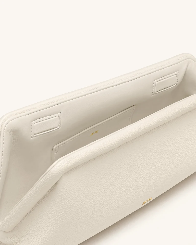 Harlee Asymmetrische Clutch - Elfenbein