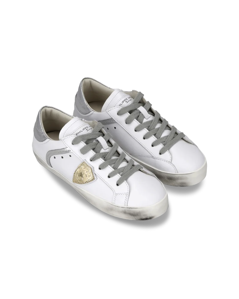 Sneaker Prsx Kids, White Silver