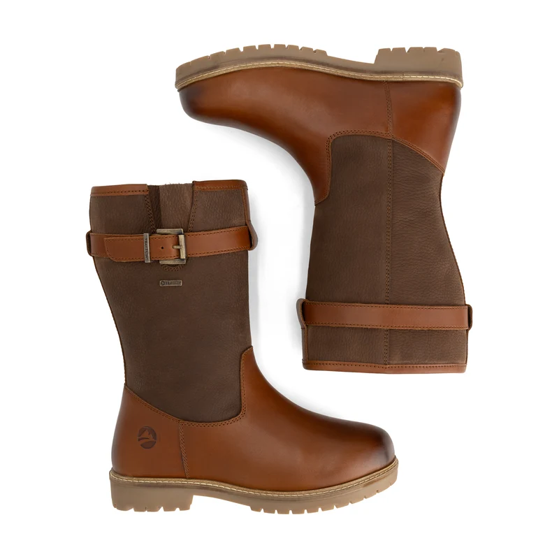 Vadso Damen - Outdoor-Stiefel - Wasserdicht - Cognac