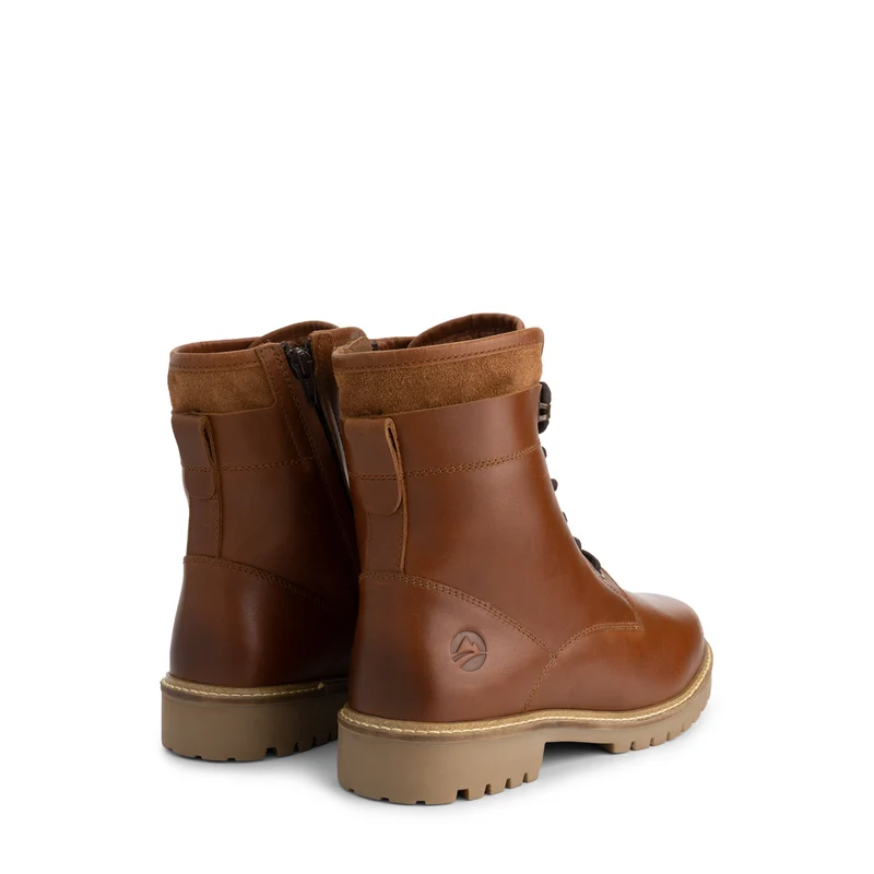 Langdets Herren - Schnürboots - Wolle gefüttert - Cognac