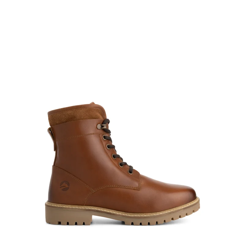 Langdets Herren - Schnürboots - Wolle gefüttert - Cognac