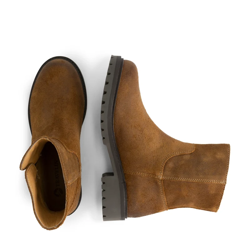 Venning Damen – Stiefeletten – Wildleder – Cognac