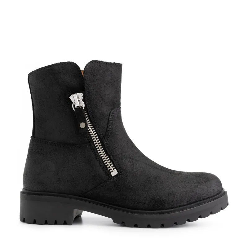 Venning Damen – Stiefeletten – Wildleder – Schwarz