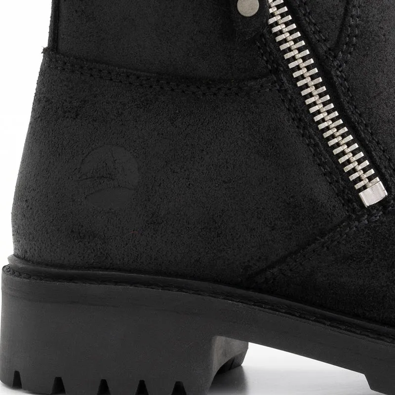 Venning Damen – Stiefeletten – Wildleder – Schwarz