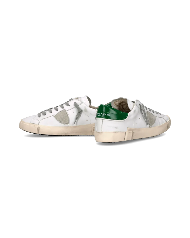 Sneakers Prsx Men, White Bottle Green