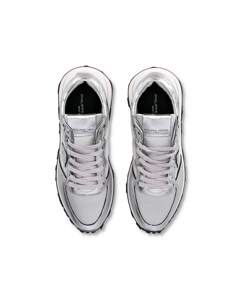 Women's Tropez Haute Low-Top Sneakers in Leather, Silver