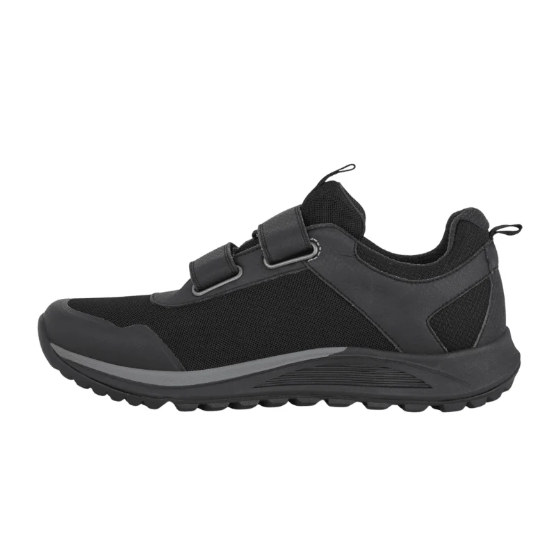 Green Comfort herresneaker med velcro - Sort