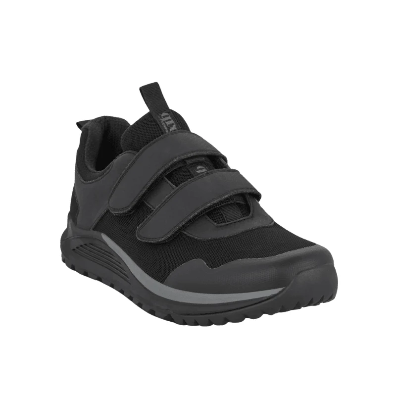 Green Comfort herresneaker med velcro - Sort