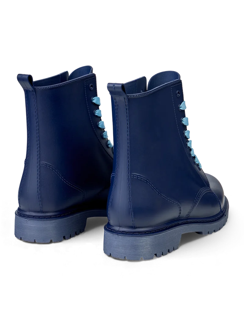 Tiefblaue Regenstiefel für Frauen