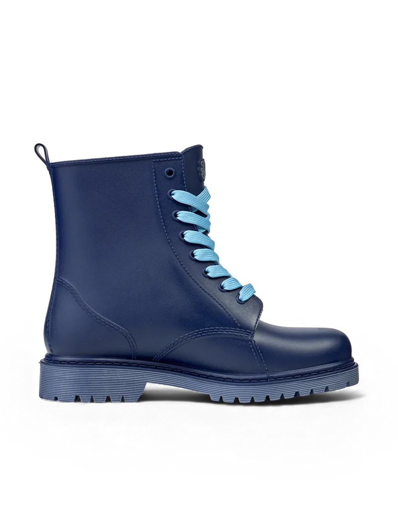 Tiefblaue Regenstiefel für Frauen