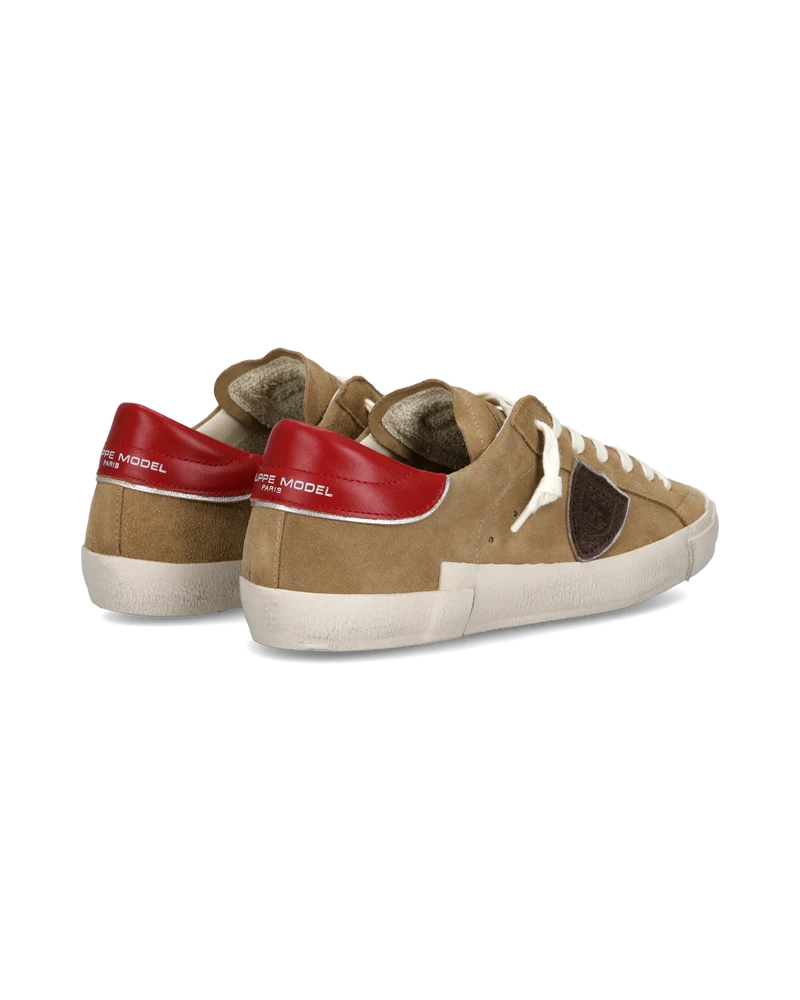 Sneakers Prsx Men, Beige Red