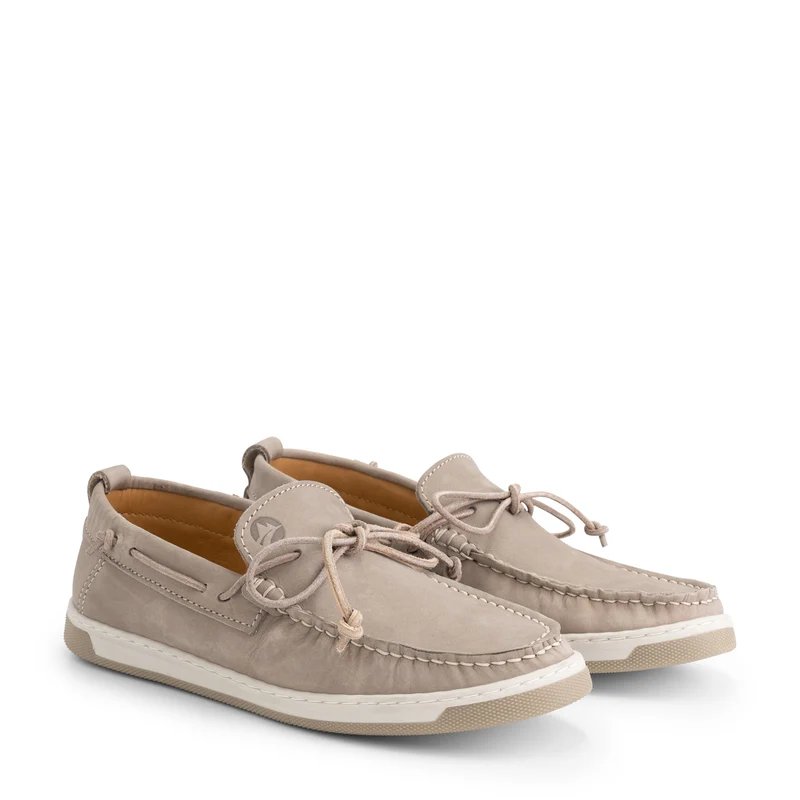 Falmouth Damen - Bootsschuhe - Nubuk - Grau