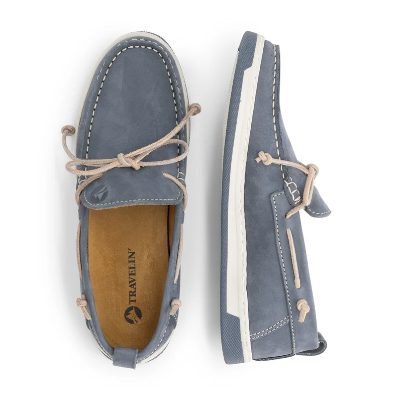 Falmouth Damen - Bootsschuhe - Nubuk - Blau