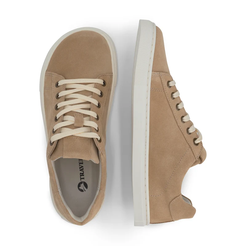 Bergvik Damen - Barfuß-Sneaker - Wildleder - Sand