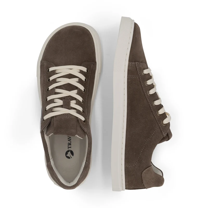 Bergvik Damen - Barfuß-Sneaker - Wildleder - Braun