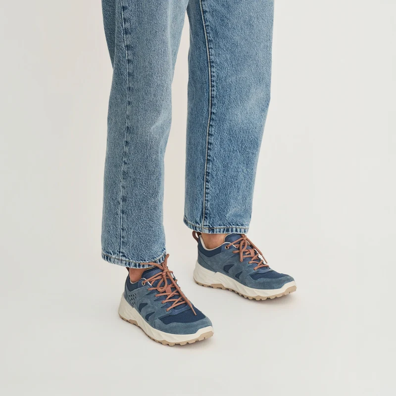 Posio Damen - Niedrige Wanderschuhe - Wasserdicht - Blau