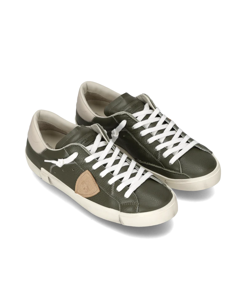 Sneakers Prsx Men, Military Green Beige