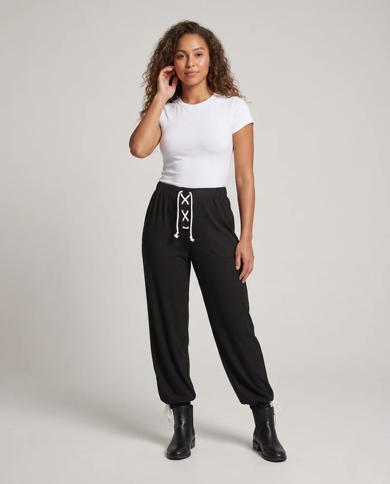 Frauen Bequeme Freizeit-Hosen mit individuell einstellbarem Bund Nord Taschen