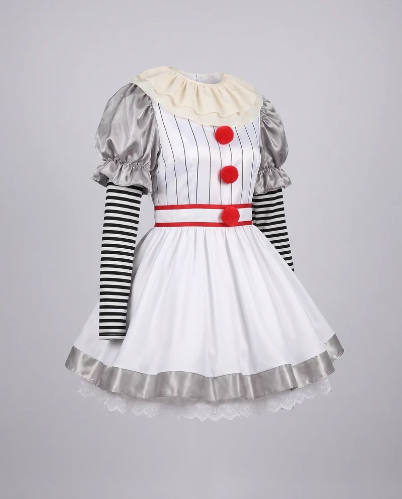 Damen Clown-Outfit mit Ärmeln und kragenähnlichem Detail Nord Taschen