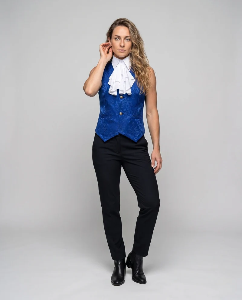 Elegantes Satin-Westen für Damen mit Rüschendetails Nord Taschen
