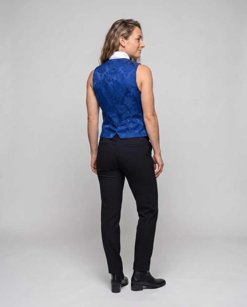 Elegantes Satin-Westen für Damen mit Rüschendetails Nord Taschen