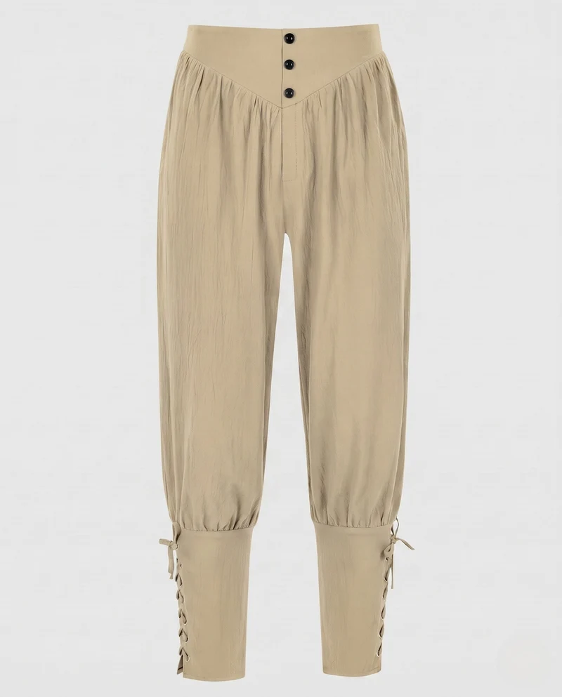 Damen Elegante und Luftige Hose mit Verstellbarem Bund Nord Taschen