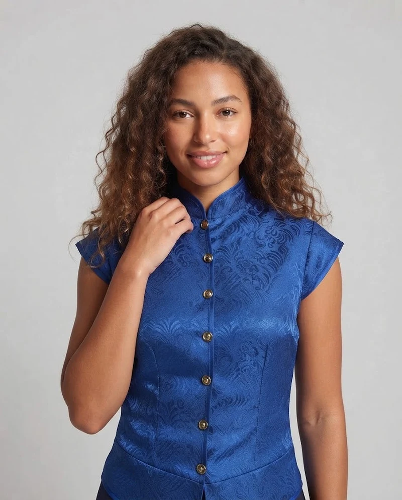 Damen elegantes Vest mit aufwendigem Design und feinen Details Nord Taschen