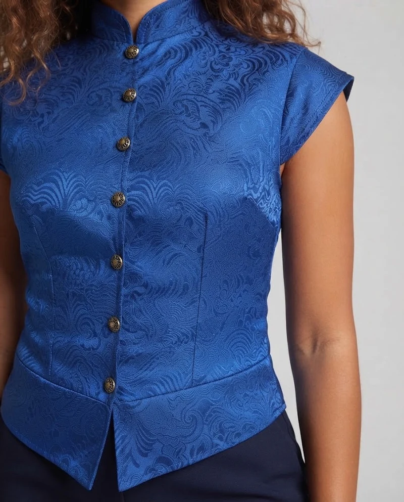Damen elegantes Vest mit aufwendigem Design und feinen Details Nord Taschen