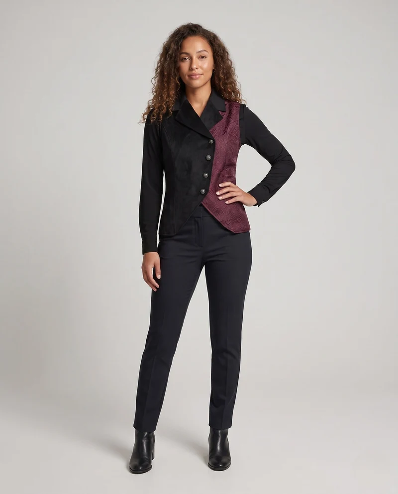 Damen eleganter Pullover mit aufwendigem Muster und modernem Schnitt Nord Taschen