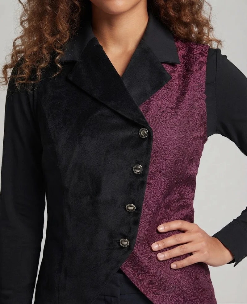 Damen eleganter Pullover mit aufwendigem Muster und modernem Schnitt Nord Taschen