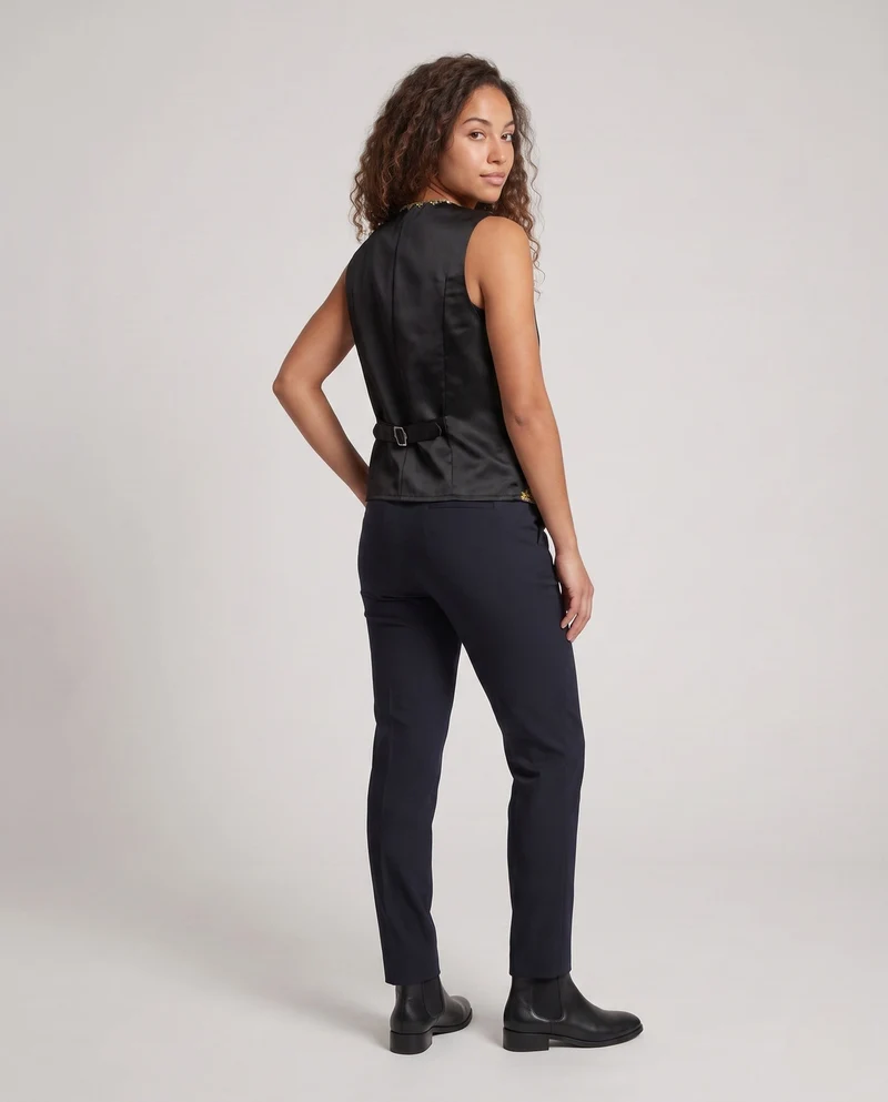 Damen elegantes Weste mit intricaten goldenen Verzierungen Nord Taschen