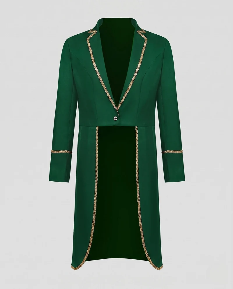Damen Eleganter Blazer Mantel mit goldenem Detail Nord Taschen
