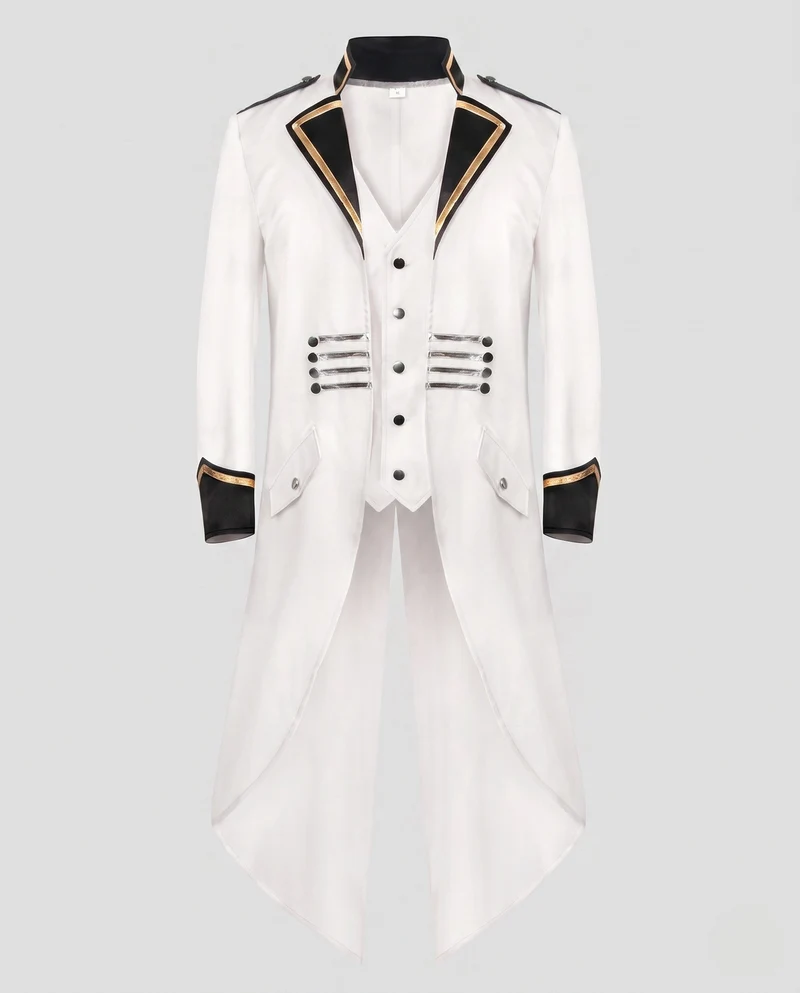 Damen elegante Frackjacke mit asymmetrischen Details und königlichen Akzenten Nord Taschen