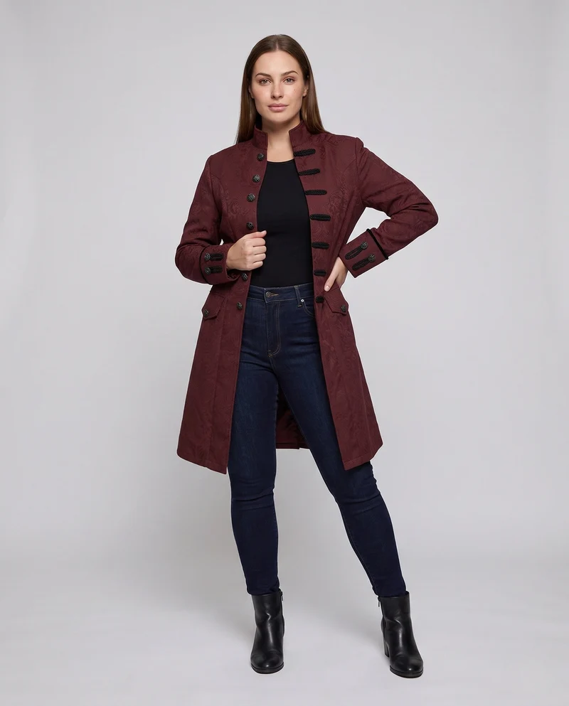 Damen elegante Frack mit aufwendigen Verzierungen Nord Taschen 1786463385
