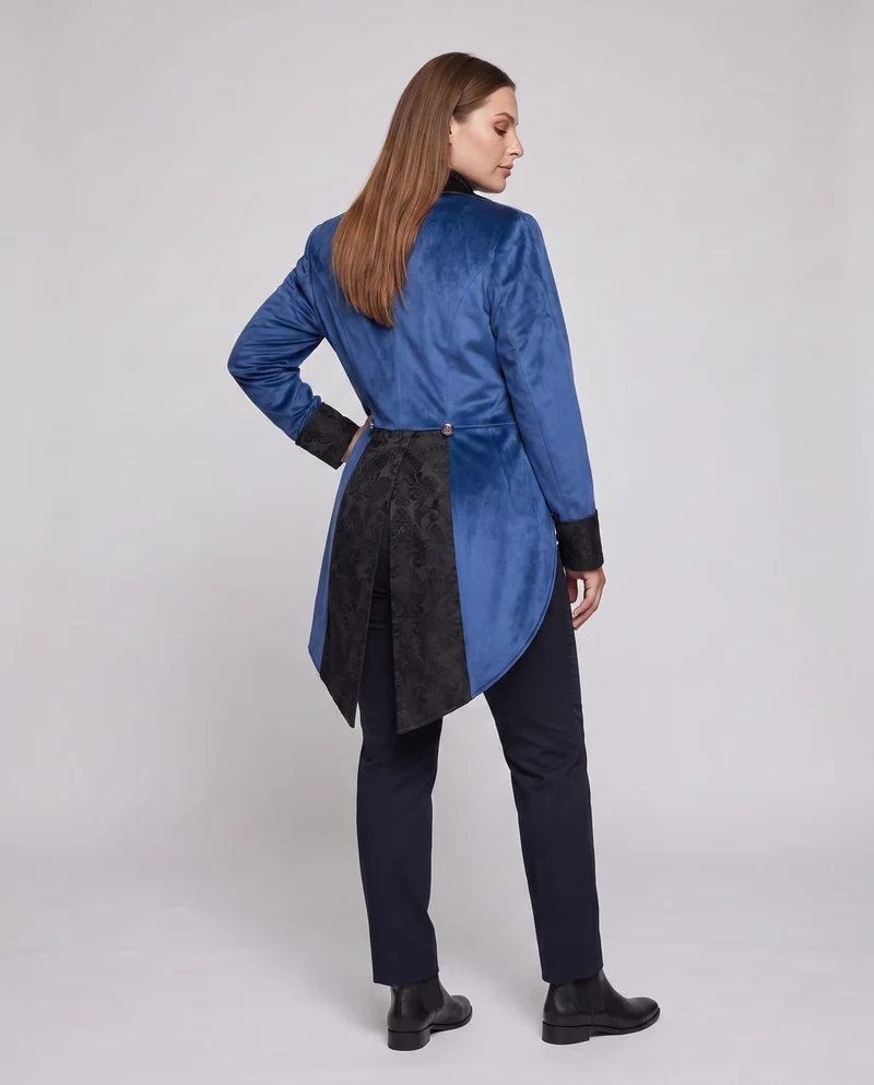 Damen elegante Frack mit aufwendigen Verzierungen und exquisiten Knöpfen Nord Taschen