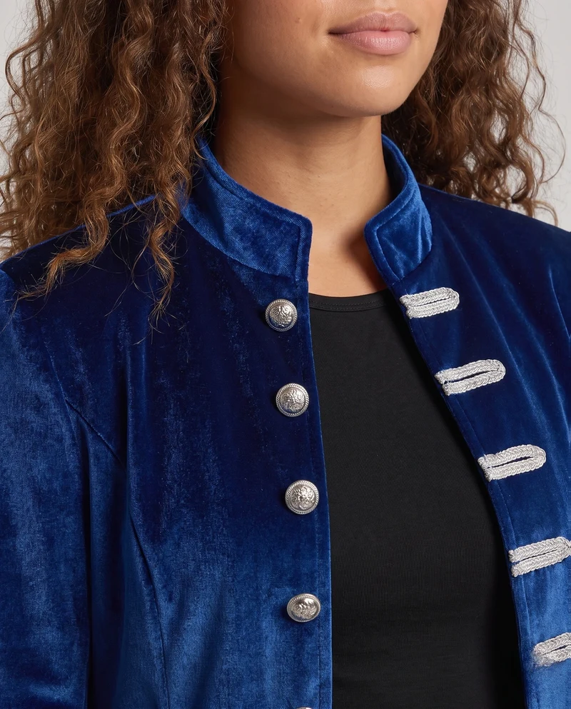 Damen eleganter Samtfrack mit aufwändigen Knöpfen Nord Taschen