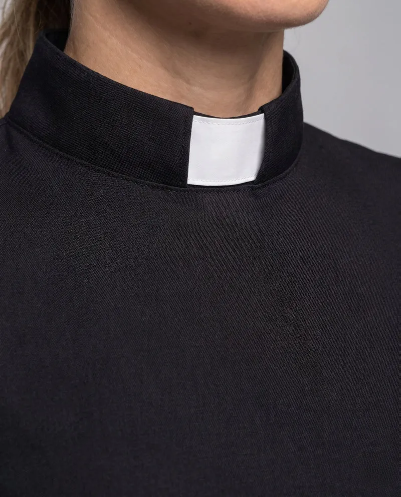 Damen elegantes Maxikleid mit hohem Kragen und tailliertem Gürtel Nord Taschen