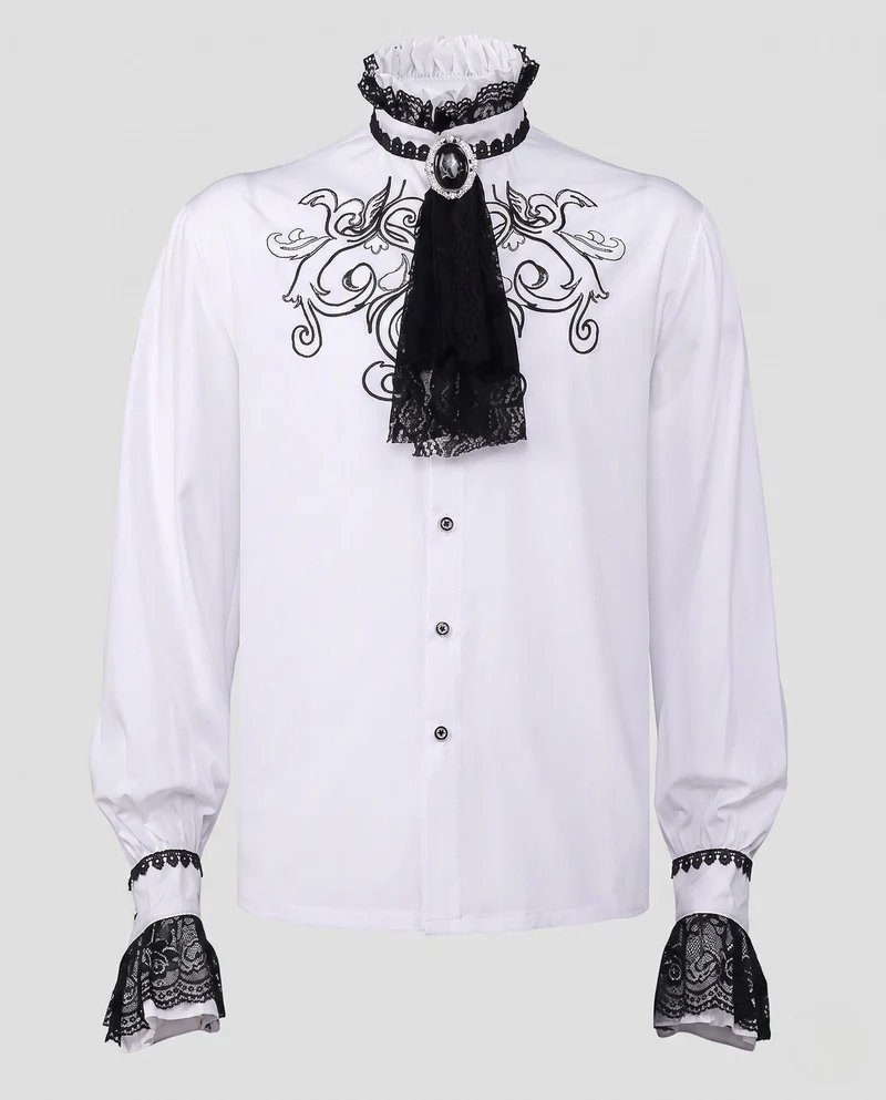 Elegantes Rüschenshirt für Damen mit Spitzenakzenten Nord Taschen
