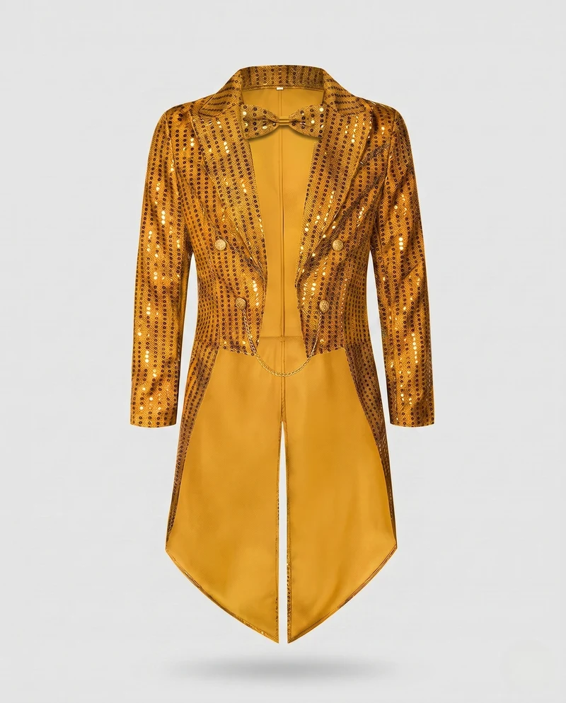 Frauen festlichen Glitzer Blazer Nord Taschen