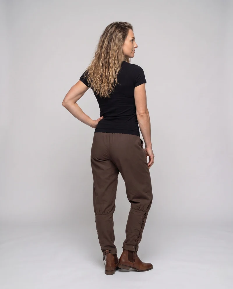 Damen Freizeit-Hose mit verstellbaren Seitenschnüren Nord Taschen