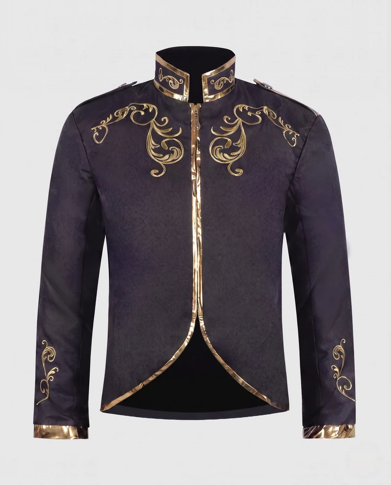 Damen historisches Kostümjacke mit aufwendigen Verzierungen Nord Taschen
