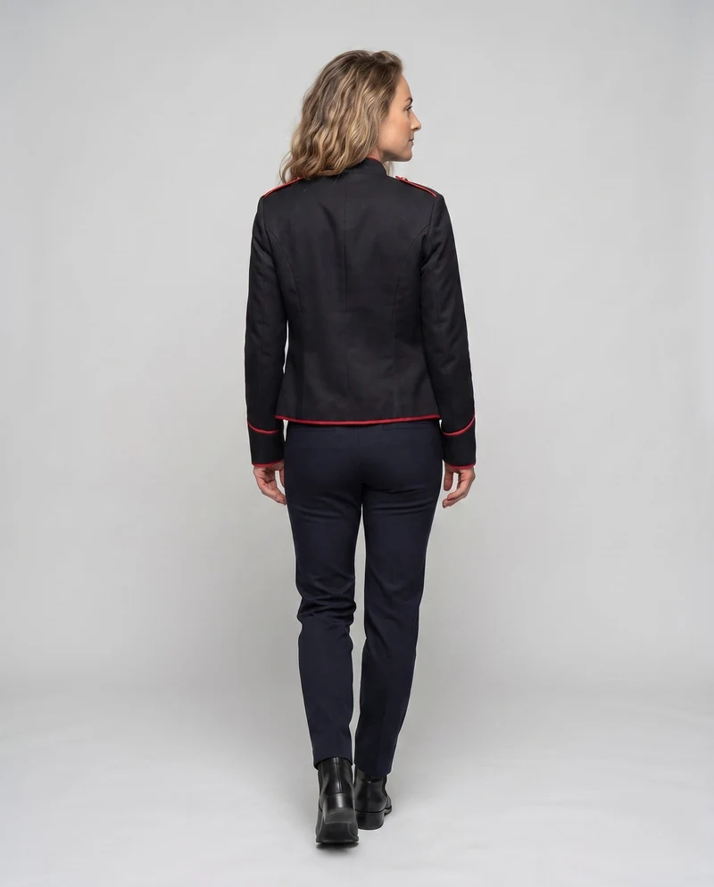 Frauen historische Militärjacke mit goldenen Verzierungen Nord Taschen