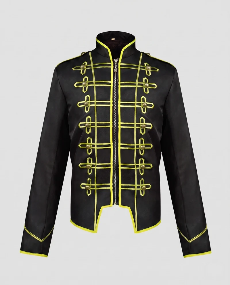Frauen historische Militärjacke mit goldenen Verzierungen Nord Taschen