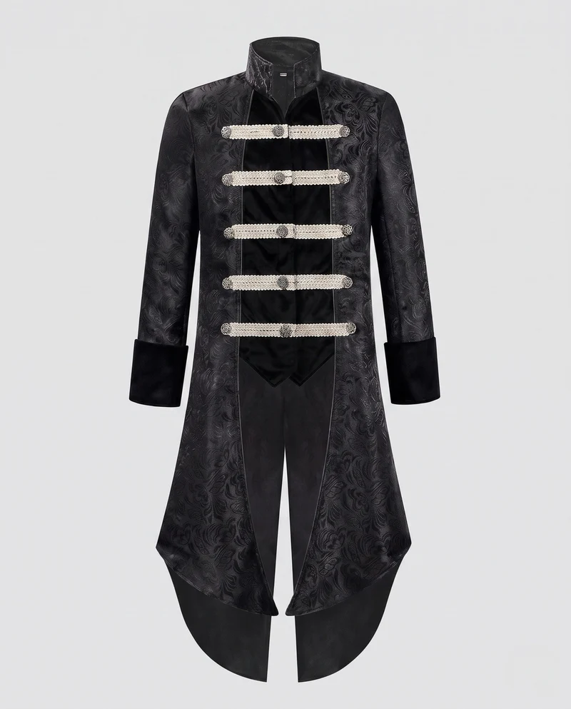 Damen historische Militärjacke mit aufwendigen Verzierungen Nord Taschen